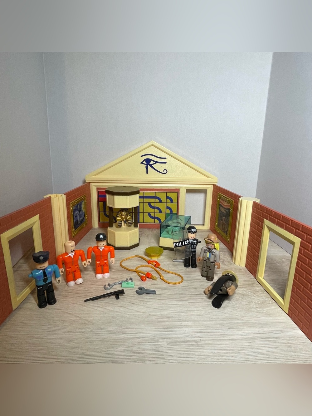 Roblox Jailbreak Museum Heist Playset Figures Mummy Pharaoh Toys Lot NO CODE